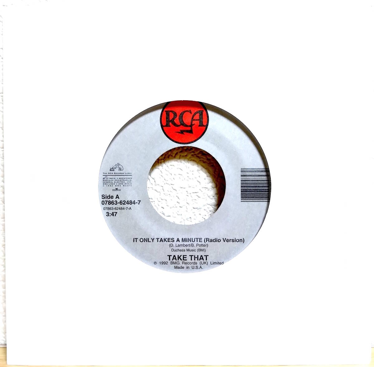 試聴 US Remix 7inch. TAVARESカバー TAKE THAT / IT ONLY TAKES A MINUTE・タバレス / 愛のディスコティック □disco house フリーソウル拍卖