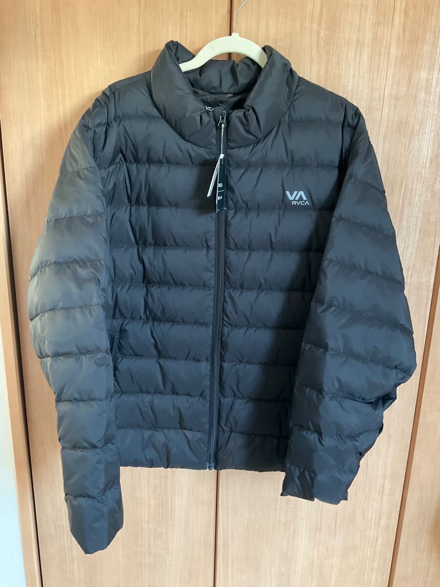 新品 Lサイズ RVCA メンズ BREEZY PUFFER JACKET ダウンジャケット ブラック 定価17600円 アウター拍卖