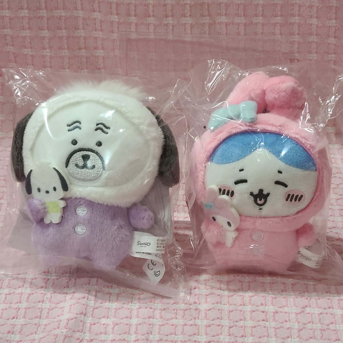【サンリオ】マイメロ ちいかわ ハチワレ マスコット ぬいぐるみ パグさん ポチャッコ ナガノフレンズ R612拍卖