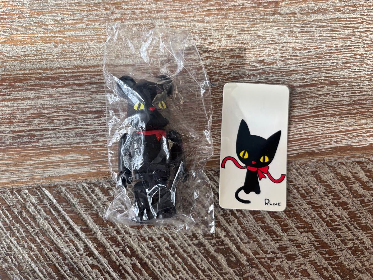 ベアブリック /BE@RBRICKシリーズ23 アニマル裏 シークレット 内藤ルネ/黒猫(メディコムトイ・フィギュア・RUNE)拍卖