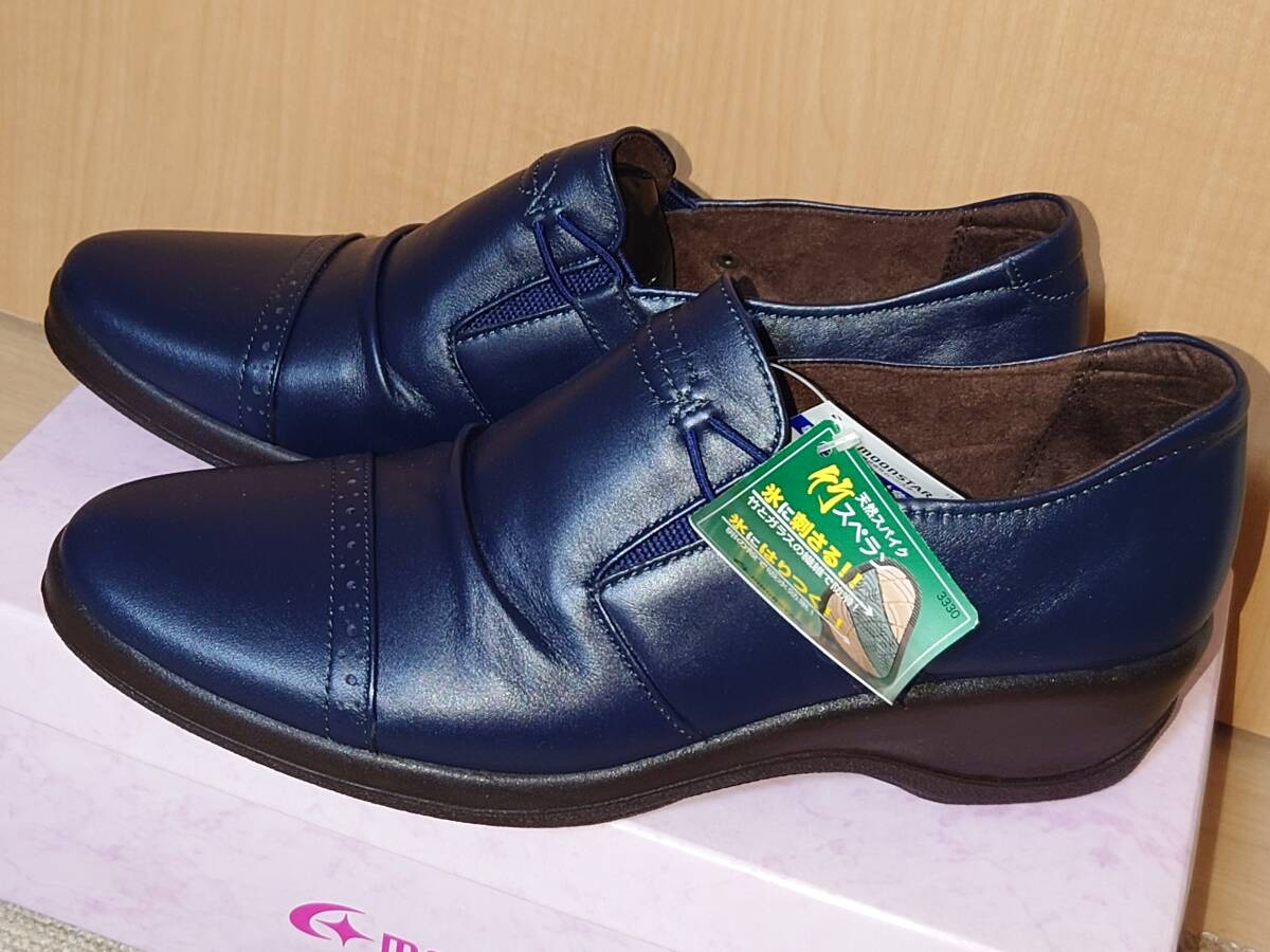 ☆激安☆新品未使用品☆ムーンスター レディース スポルス防滑秋冬シューズ 25cm ゆったり幅3E スペラン 雪道拍卖