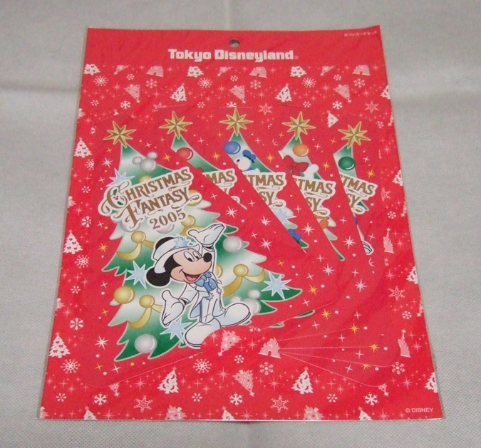 ディズニーランド ポストカードセット クリスマス 2005年 ツリー ミッキー拍卖