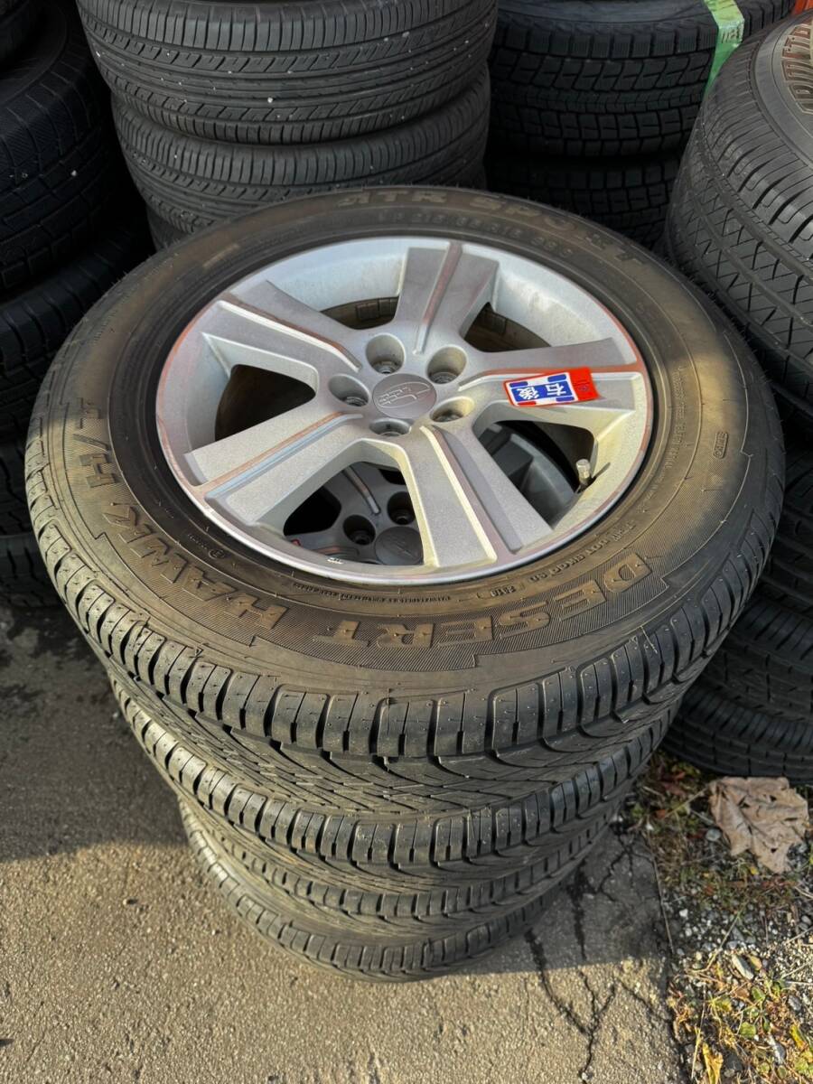 Y1195 215/65R16 98S DESERT HAWK H/T 2018年 PCD100 5H 6.5J +48 FORESTER フォレスター 4本セット 拍卖