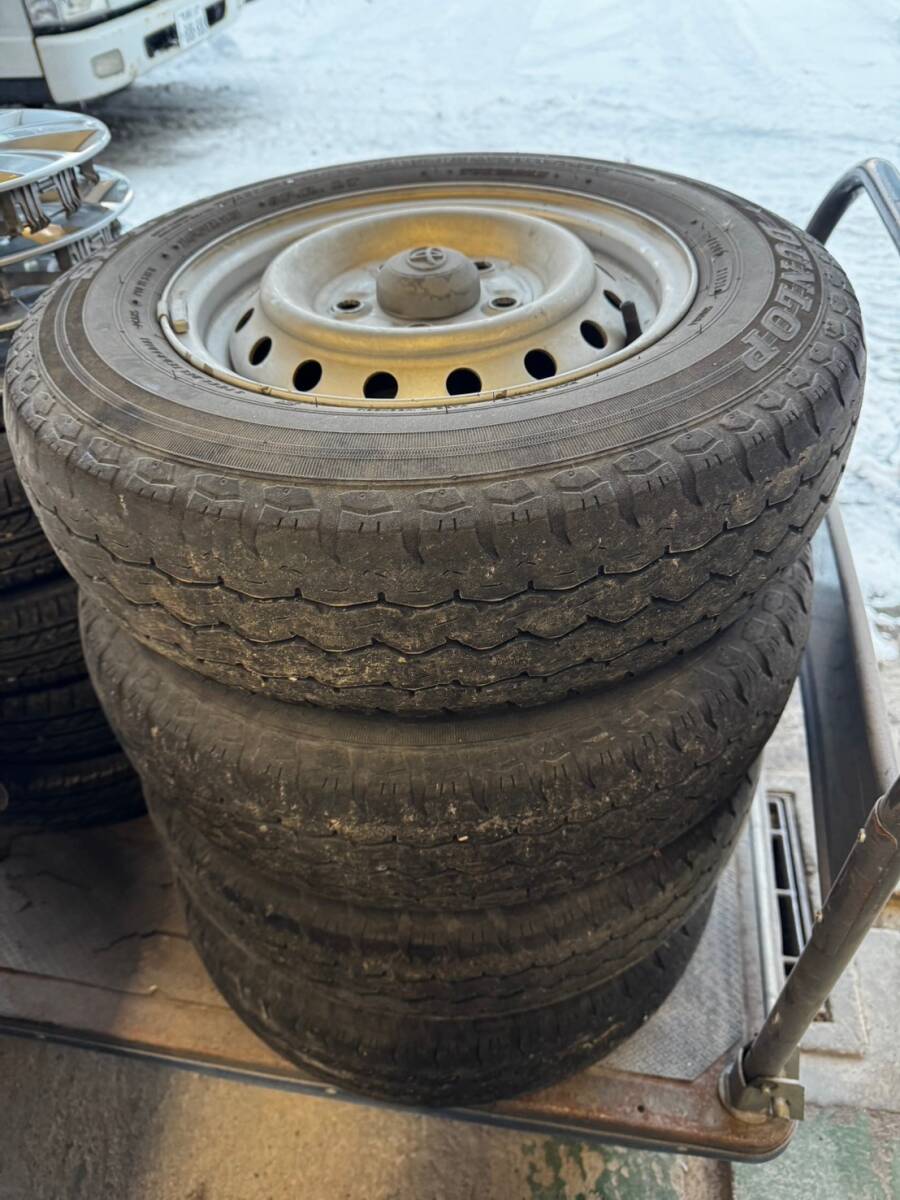 Y1197 165R13 8pr LT dunlop ダンロップ 2020年 PCD100 4H 5J トヨタ toyota 4本セット 拍卖