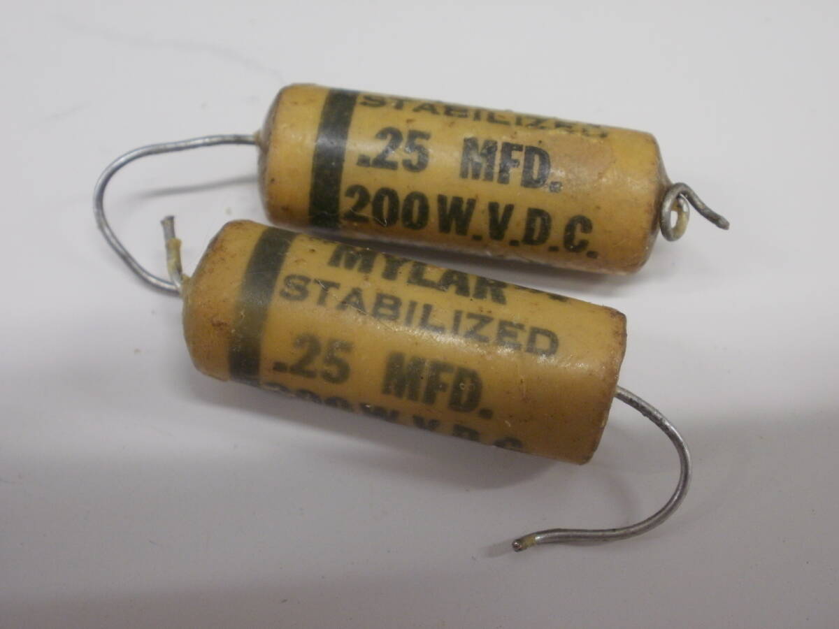 0.25 MF uf - 200V/AMERICAN RADIONIC Wax コンデンサの2本セットその6拍卖