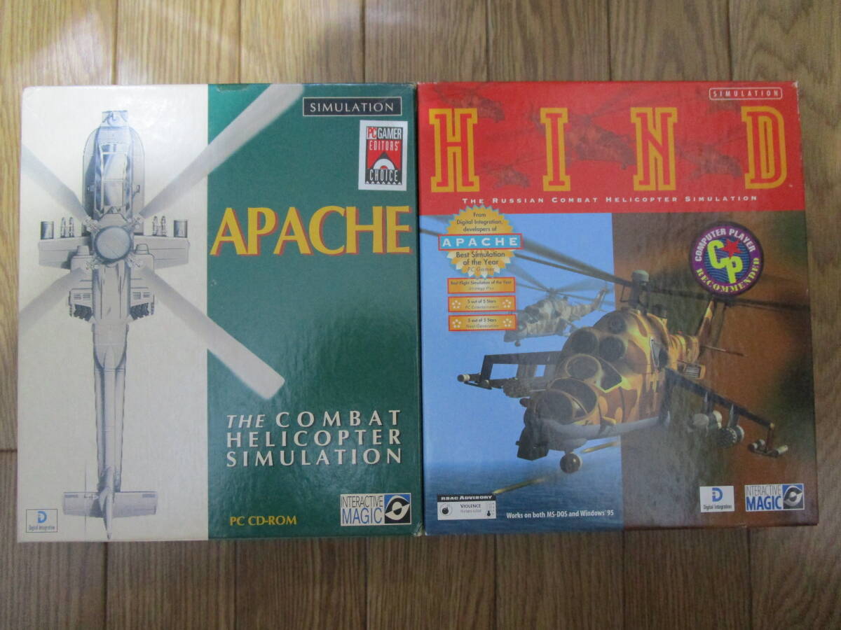 Apache Hind 英語版 Interactive Magic Digital Integration 1995 1996 IBMDOS CDROM BIGBOX 中古拍卖