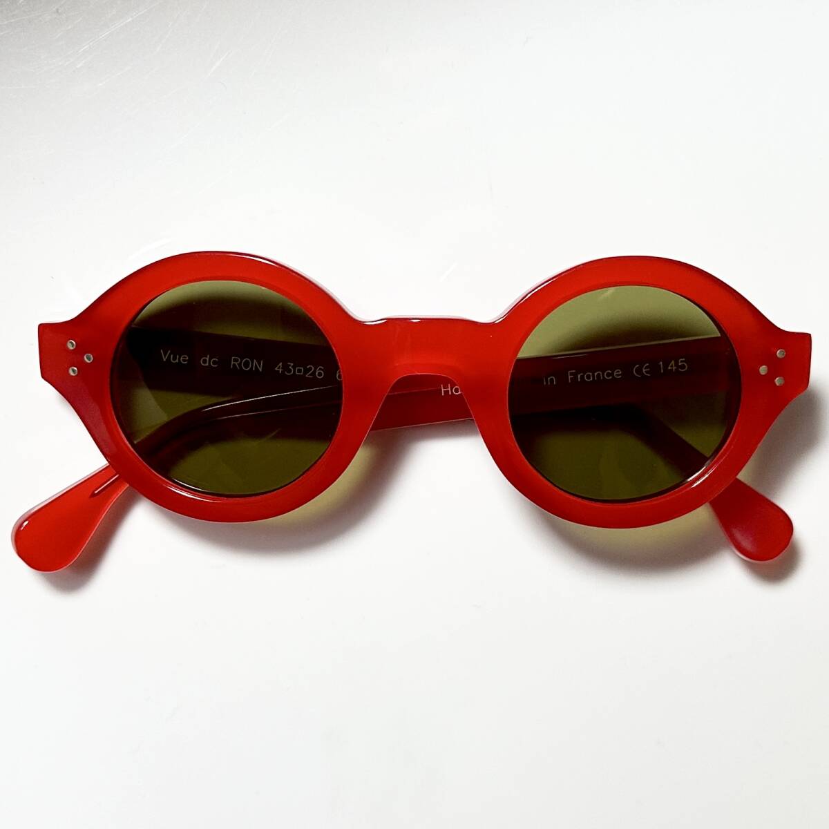 Vue dc. 新品未開封】 フレームフランス製 Frame France RON 679 サングラス 純正ケース付き ヴュードゥシー 丸メガネ拍卖