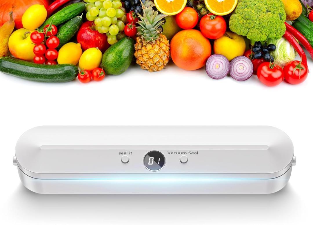 105 HAO BOSCH 真空パック機 真空脱気 フー ドシーラー 真空保存 真空パック器 密封パック機 コンパクト家庭用 食材保管 収納補助 ホワイト拍卖