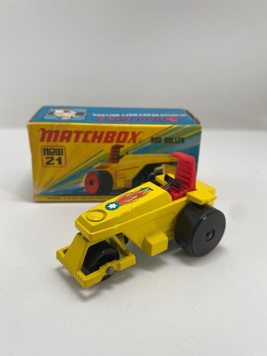 トミカサイズ MATCHBOX マッチボックス No.21 Rod Roller 美品 イギリス製拍卖
