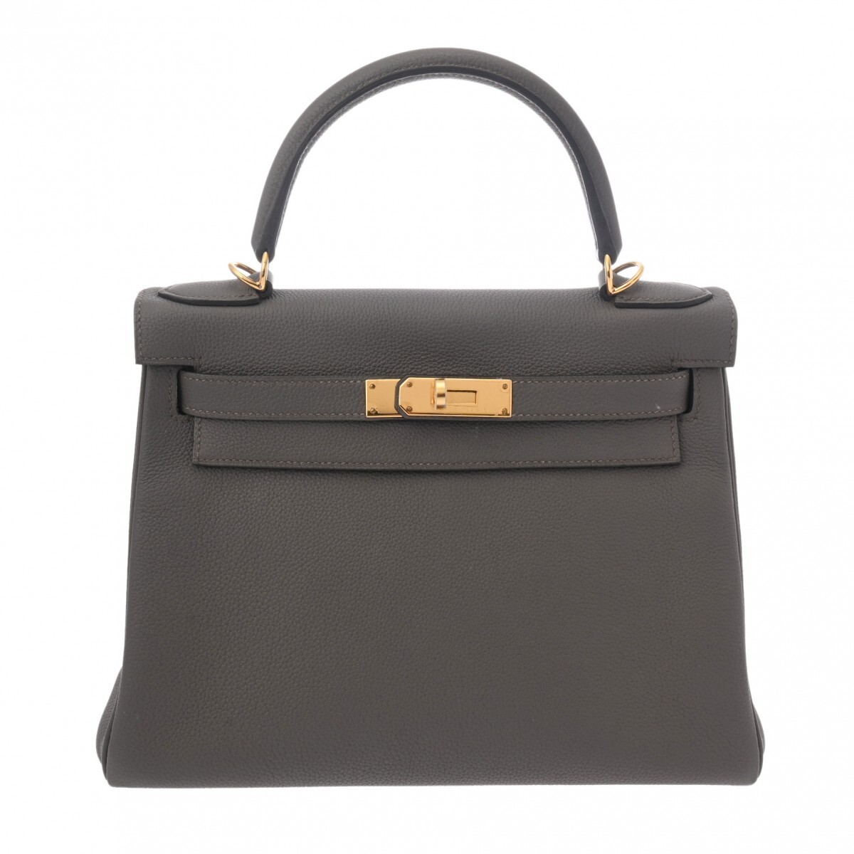 HERMES エルメス ケリー 28 内縫い 2WAY エタン A刻印(2017年頃) レディース トゴ ハンドバッグ Aランク 中古 銀蔵拍卖