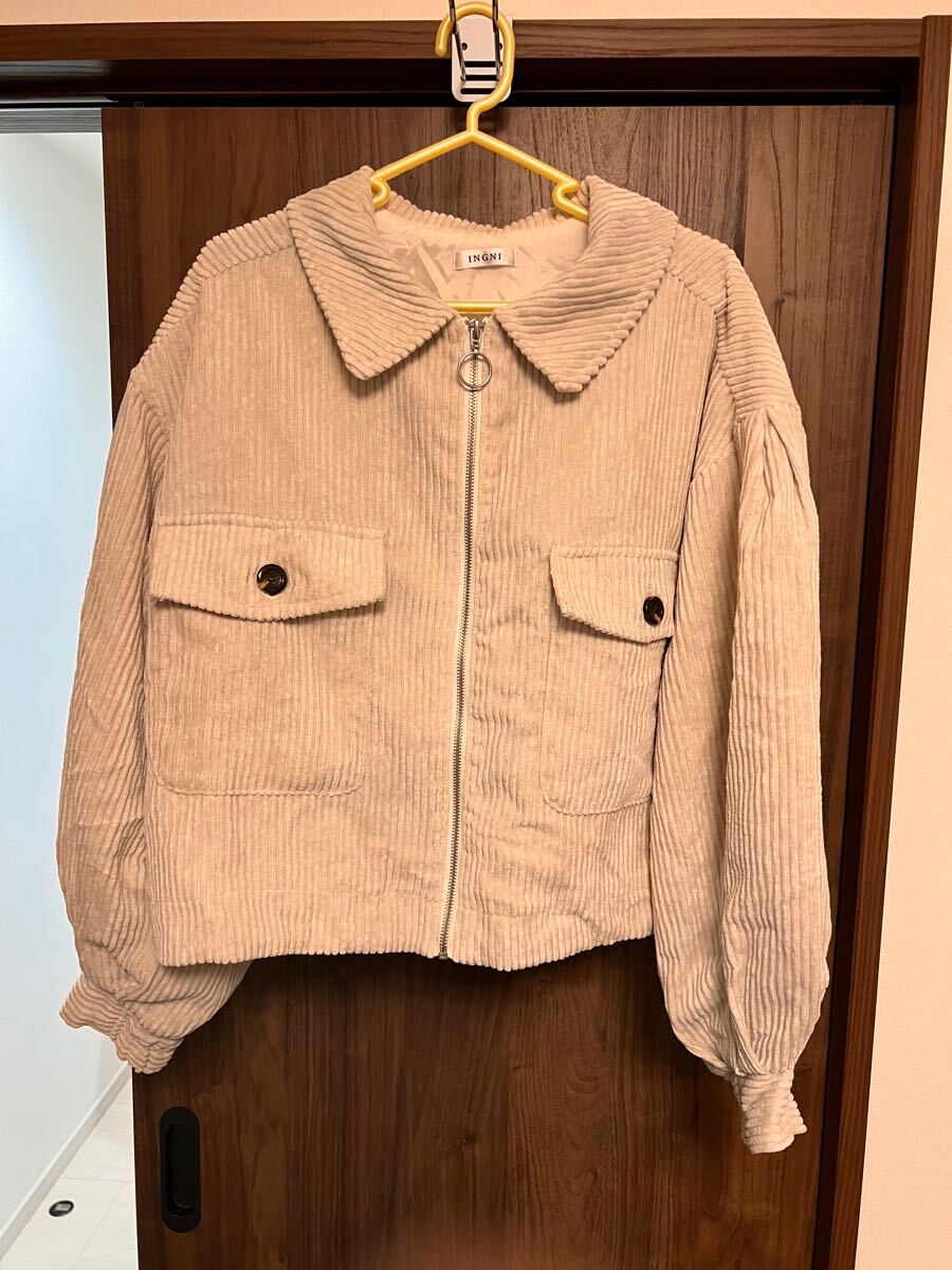 INGNIコーデュロイ中綿入りブルゾン サイズM拍卖