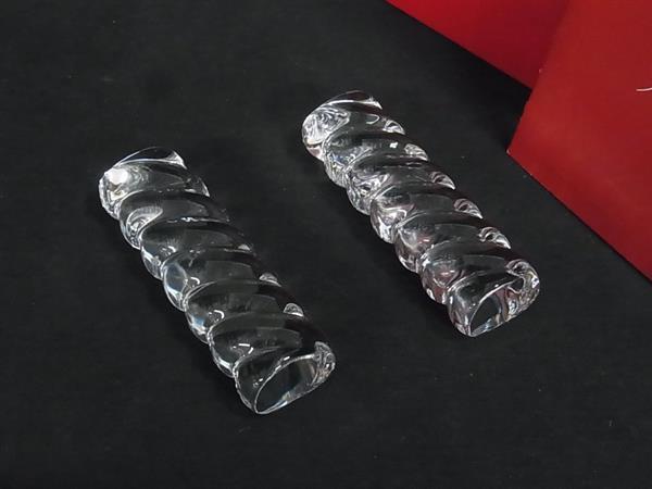 ■新品■未使用■ Baccarat バカラ 箸置き 箸台 箸枕 ペア クリア系 FH1255拍卖