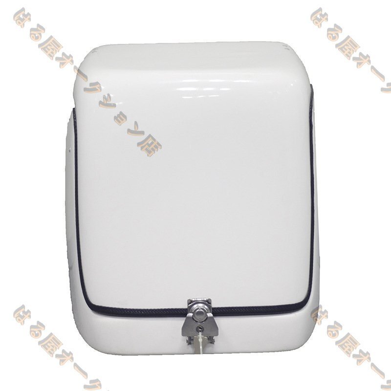 リアボックス モノキーケース バイク用トップケース 宅配 容量67L トップケース 収納ケース デリバリー FRP製 防水 保温 ホワイト拍卖