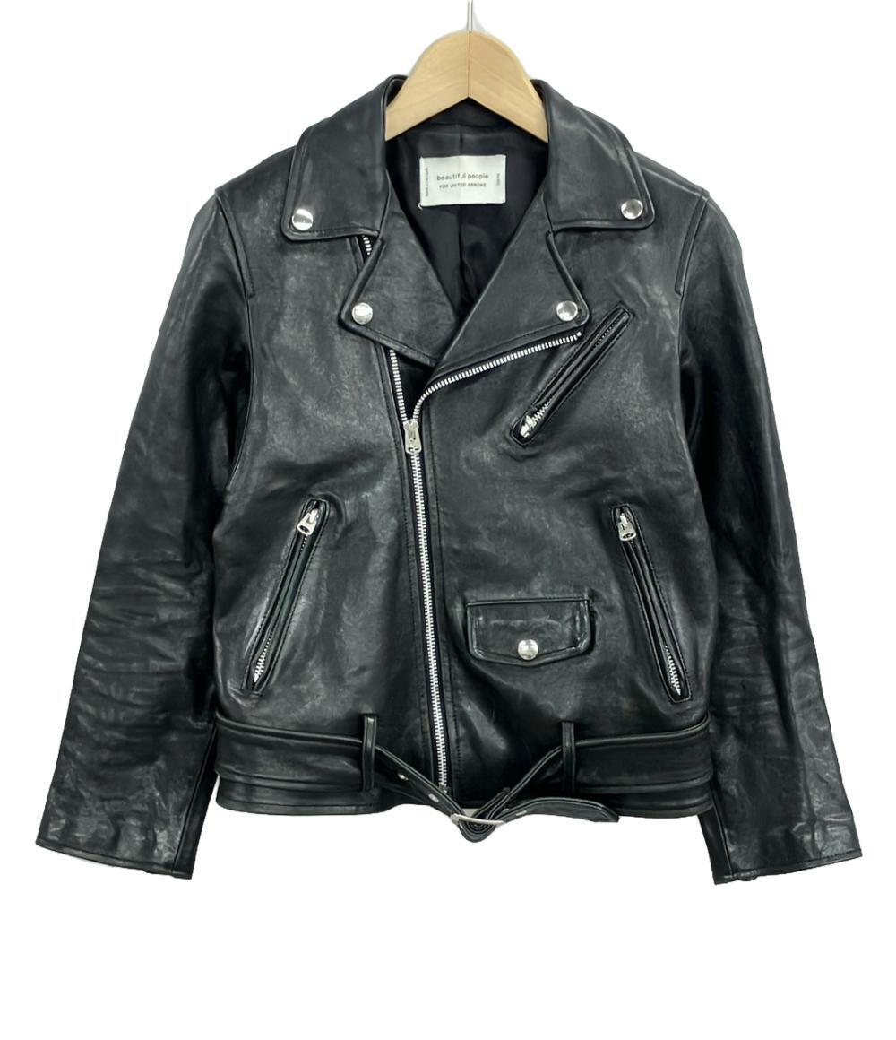 ビューティフルピープル× ユナイテッドアローズ ダブルライダーズ レザージャケット キッズ SIZE 140 (140)拍卖