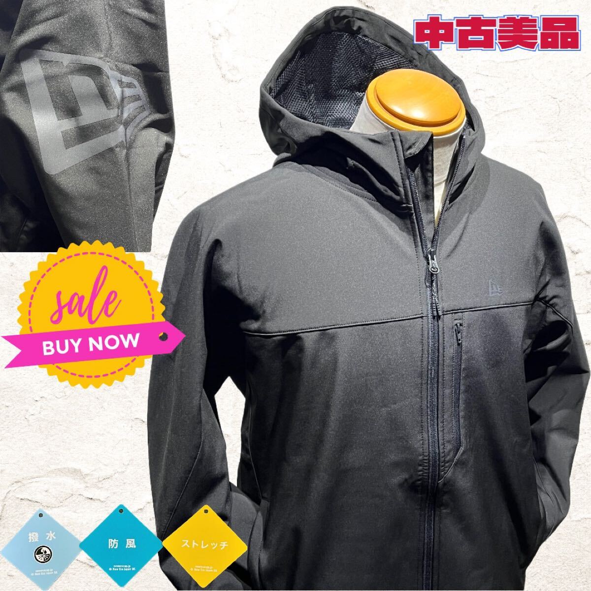 ◇NEWERA◇ニューエラ◇ジャケット◇フーディー◇フラッグロゴ◇美品◇XL◇拍卖