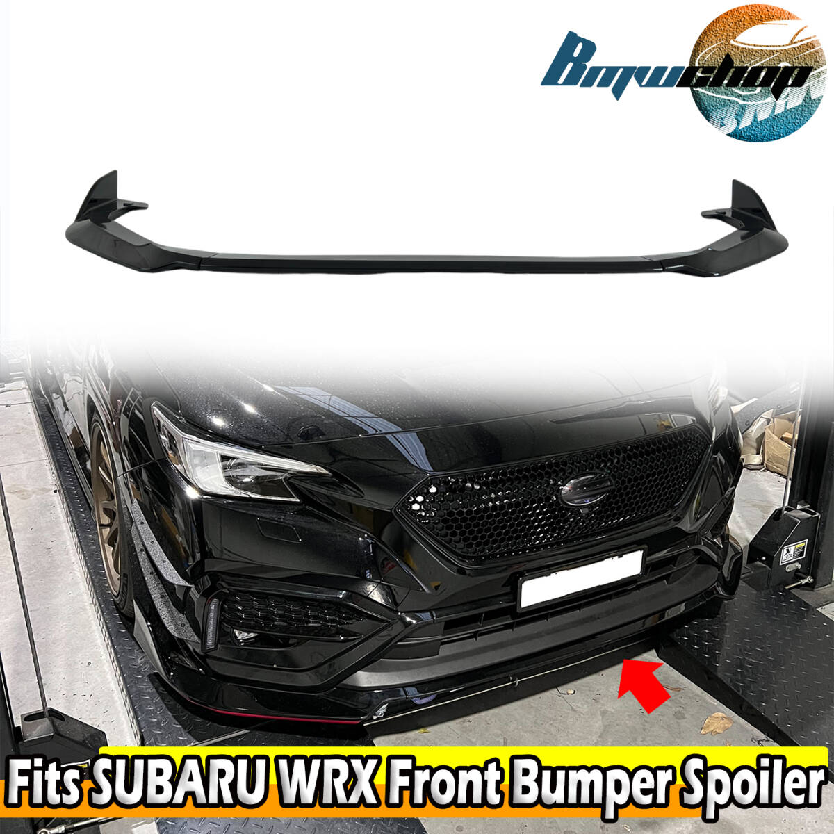 【何色でも塗装可能】D Type スバル WRX VB系 S4 STI Sport フロントアンダースポイラー リップ 3PCS/セット 塗装費込 2022-2025拍卖