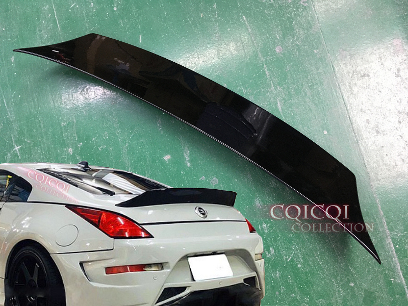 【即納品】#KH3塗装済 日産 350Z クーペ フェアレディZ Z33 2003-2008 エアロ トランクスポイラー ウイング スーパーブラック V 塗装費込拍卖