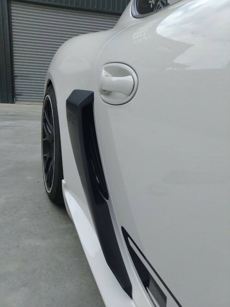 【何色でも塗装可能】GT4 Type ポルシェ ケイマン(987) サイドインテークカバー 塗装費込 左右セット ABS エアロ ロゴ有拍卖