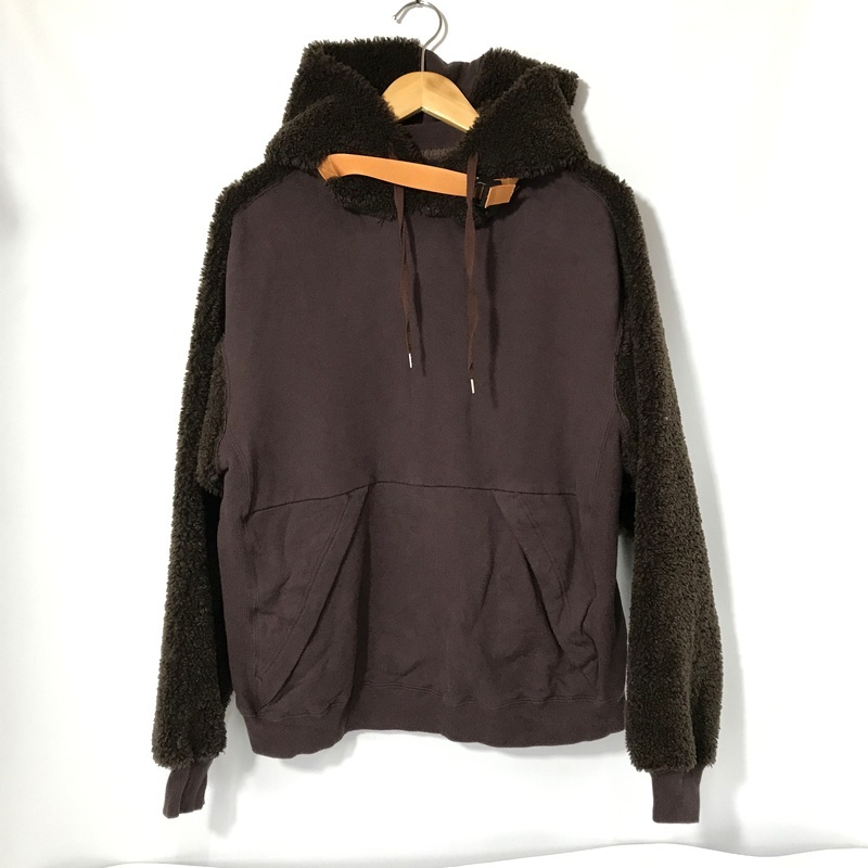 meanswhile パーカー Pile Function Hoodie MW-CT20206 フーディー ボア サイズ2 M相当 ブラウン ミーンズワイル トップス A12450◆拍卖