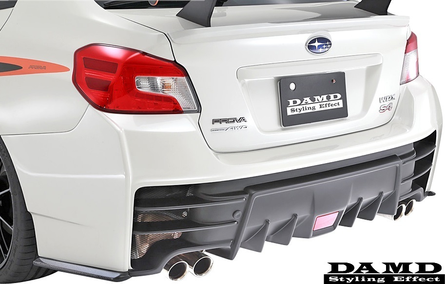 【M’s】スバル WRX S4/STI (2014.8-) DAMD リアバンパー+エクステンション 2点// FRP+CARBON ダムド エアロ VAG VAB リヤバンパー拍卖