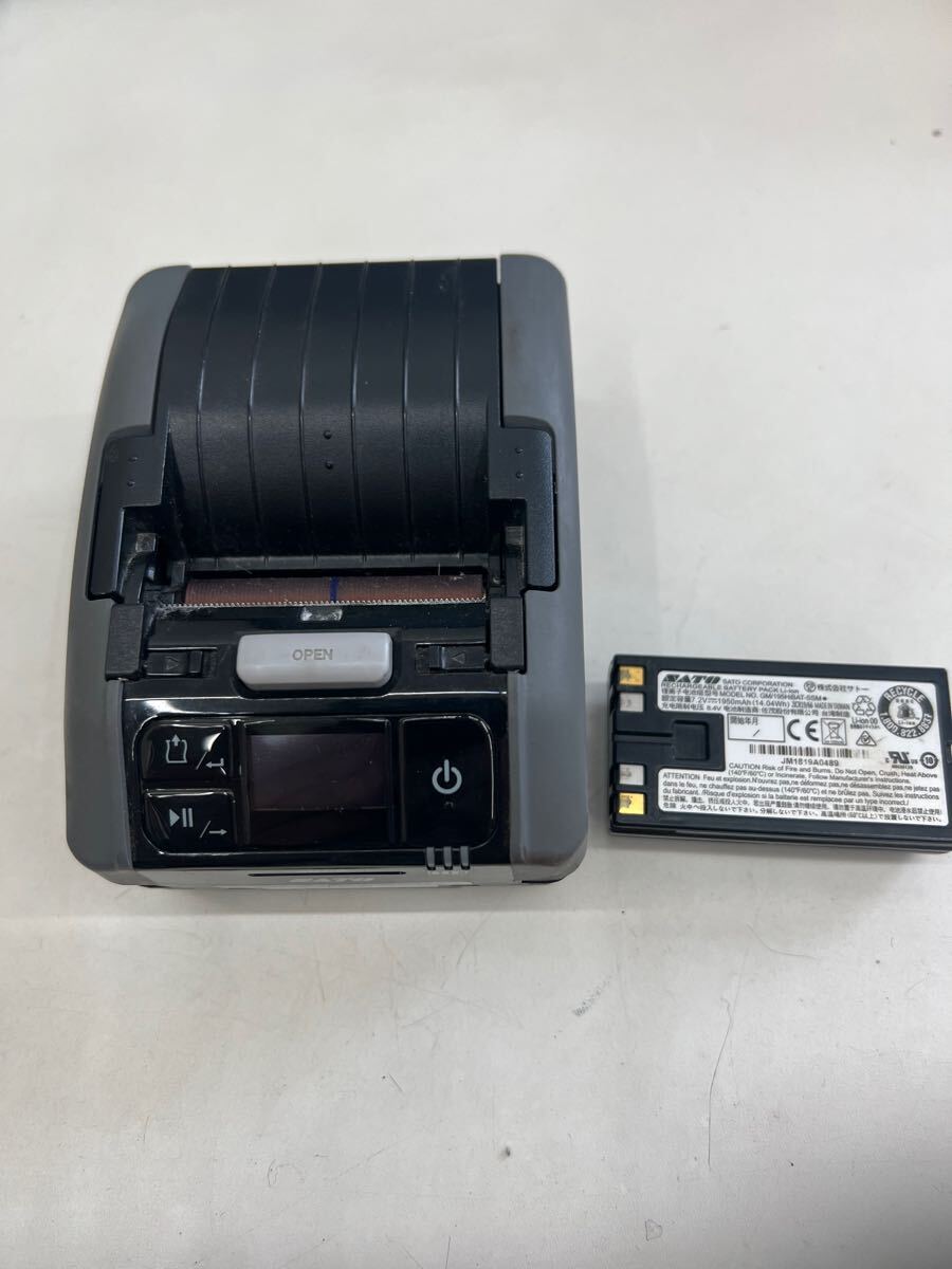 ◆12064) 総走行距離 1625.3m SATO petit Latin/プチラパン モバイルバーコードプリンタ PW208NX拍卖