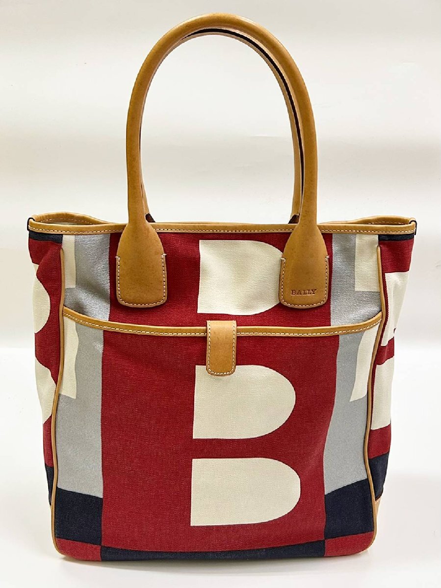 【01-4】バリー BALLY トートバッグ【菊地質店】拍卖