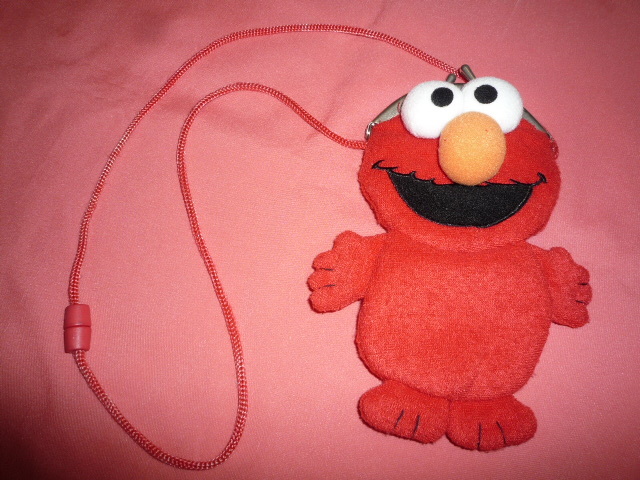 激レア!2004年 USJ セサミストリート エルモ ひも付 がま口 小物入れ☆ 拍卖