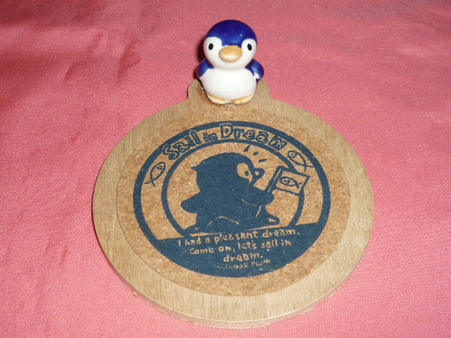 激レア!カワイイ♪ ぺんぎん ペンギン マスコット付 コースター☆拍卖