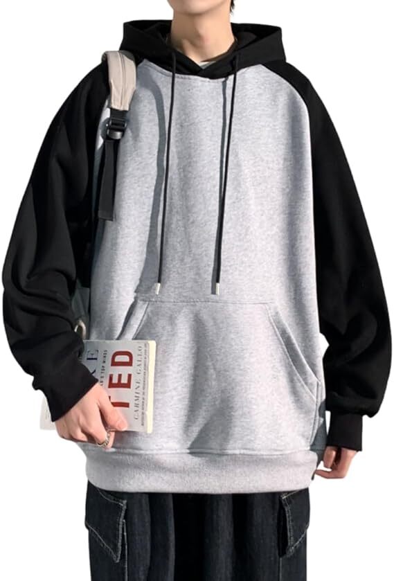 パーカー メンズ 長袖 トレーナー 春服 秋服 プルオーバー XL拍卖