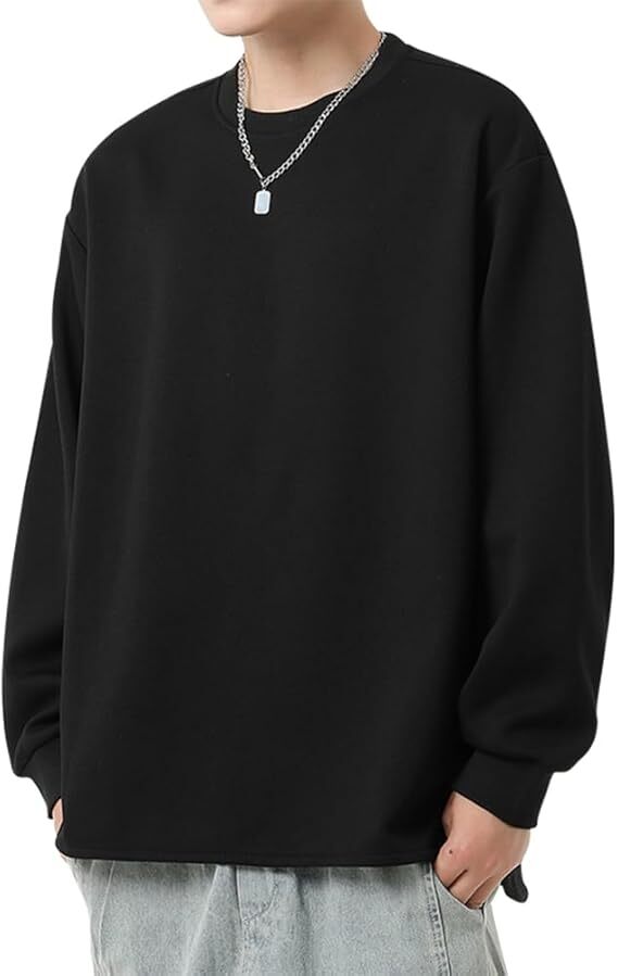 トレーナー メンズ 秋服 長袖 パーカー Tシャツ XL拍卖