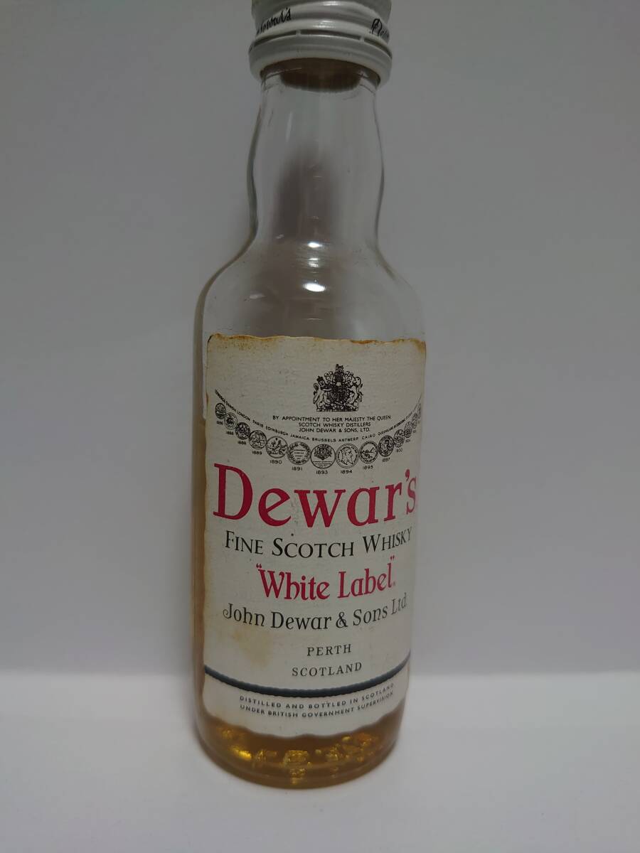 ミニボトル スコッチウイスキー 「Dewar’s White Label」異なるラベル 02014拍卖