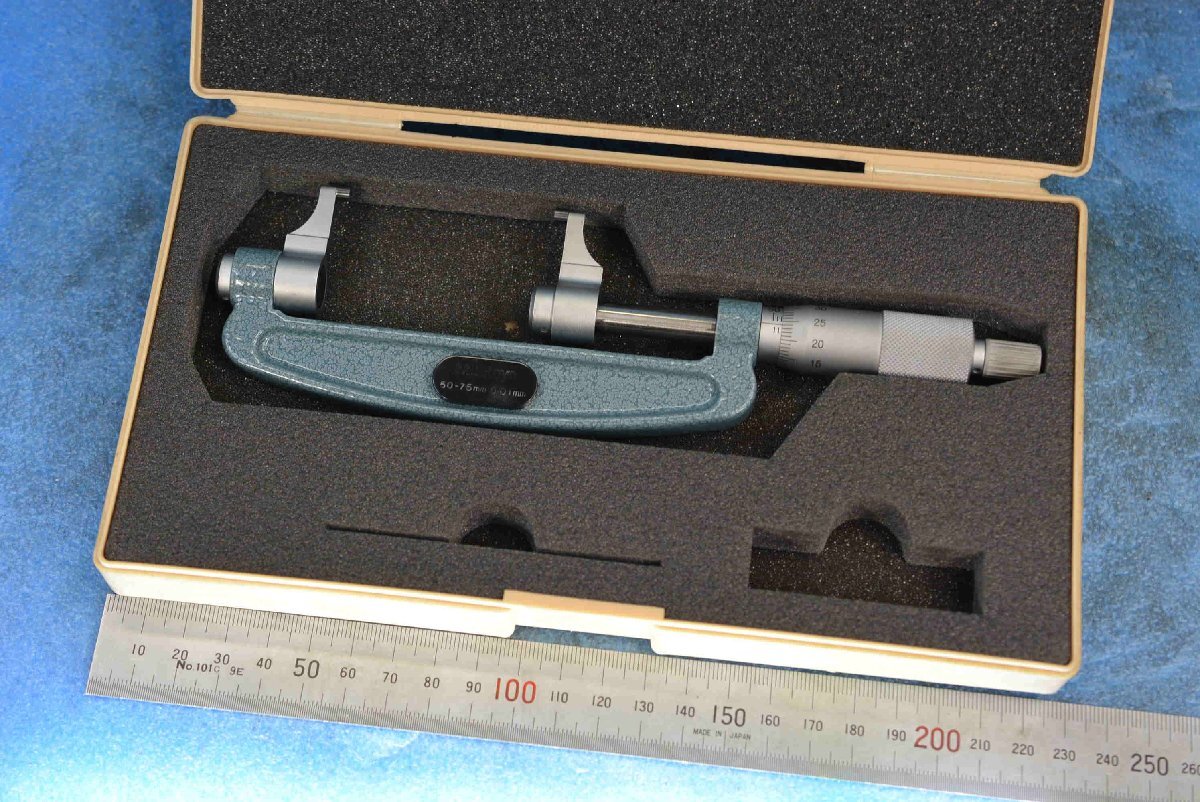 ミツトヨ 50-75 外側 キャリパー形 マイクロメータ 中古拍卖