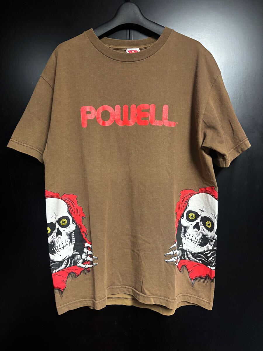 激レア 90'S POWELL PERALTA 覗きらリッパー マルチTシャツ ヴィンテージ サイズL ブラウン USA製 SANTA CRUZ オールドスケート STUSSY拍卖