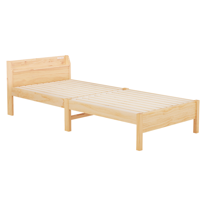 組立簡単 シングルベッド MB-5096S-NA プレーンナチュラル拍卖