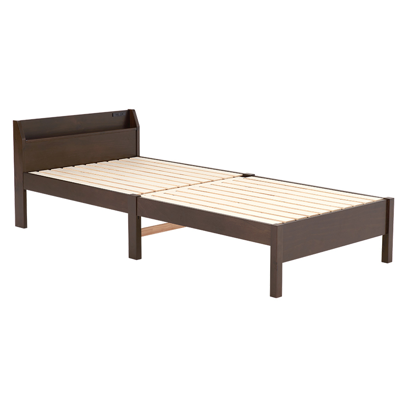 組立簡単 シングルベッド MB-5096S-DBR ダークブラウン拍卖