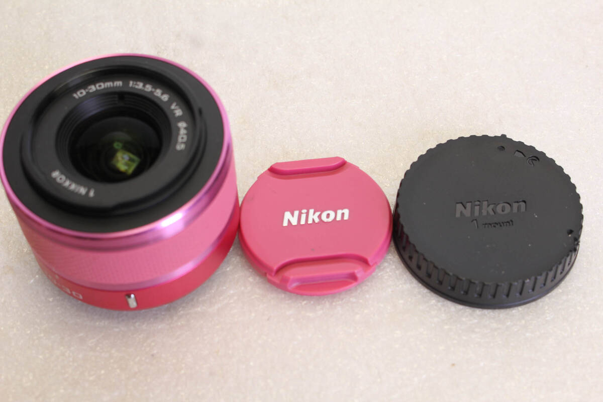 送料600円。現状。ニコン Nikon Nikon1 10-30mmF3.5-5.6 VR ピンク 管理2拍卖