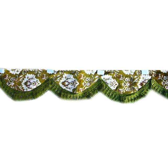 金華山フロントカーテン 両面 新格子 Lサイズ(2200mm) 4t〜大型車用 波型 グリーン ※フレンジ緑拍卖