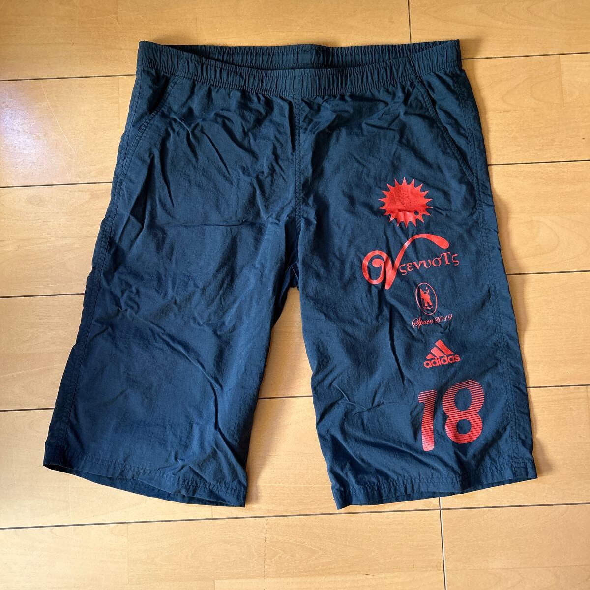 ハーフパンツ ネイビー L adidas サッカー フットサル拍卖