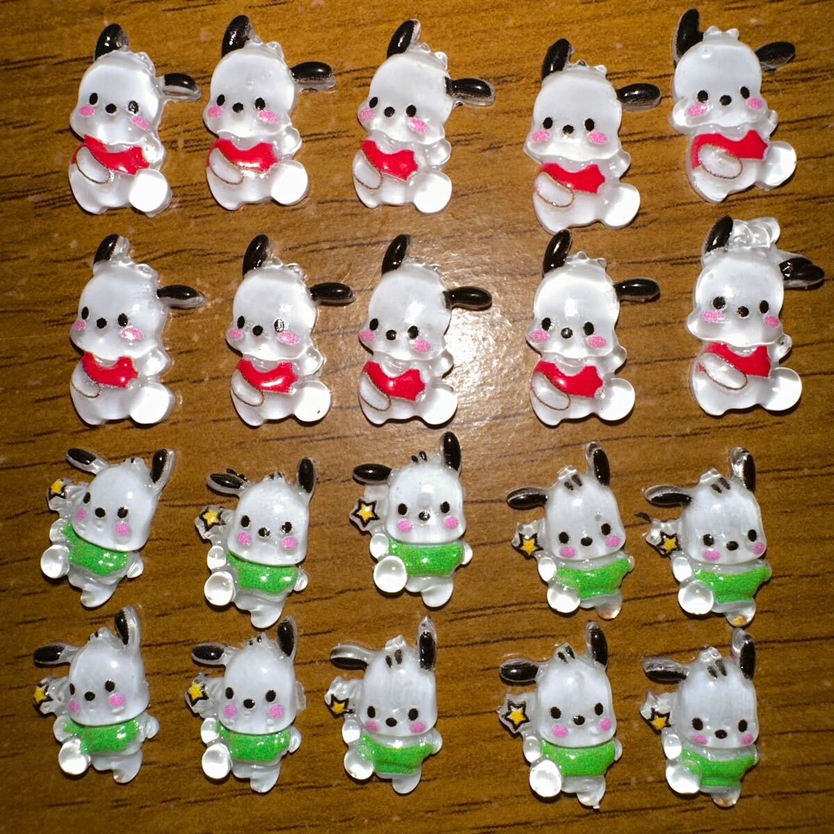 サンリオ ポチャッコ ネイルパーツ 20個セット デコパーツ ネイルアート 犬 わんこ ネイル 可愛い拍卖