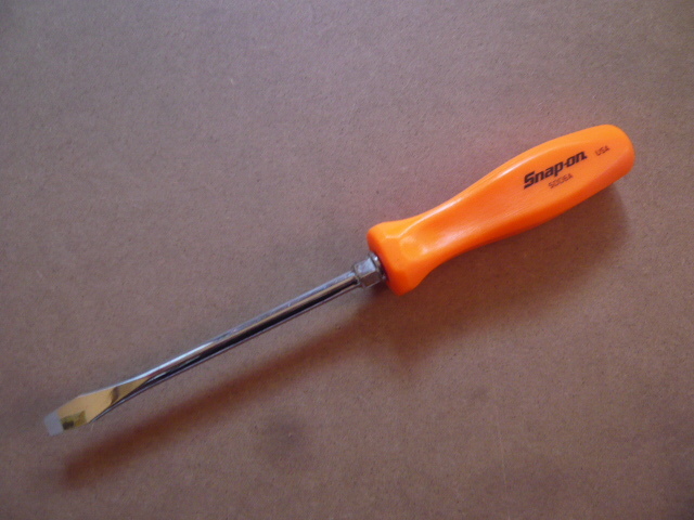 ☆Snap-on☆スナップオン☆ハードグリップ☆SDD6A☆マイナス ドライバー☆ボルスター付☆拍卖