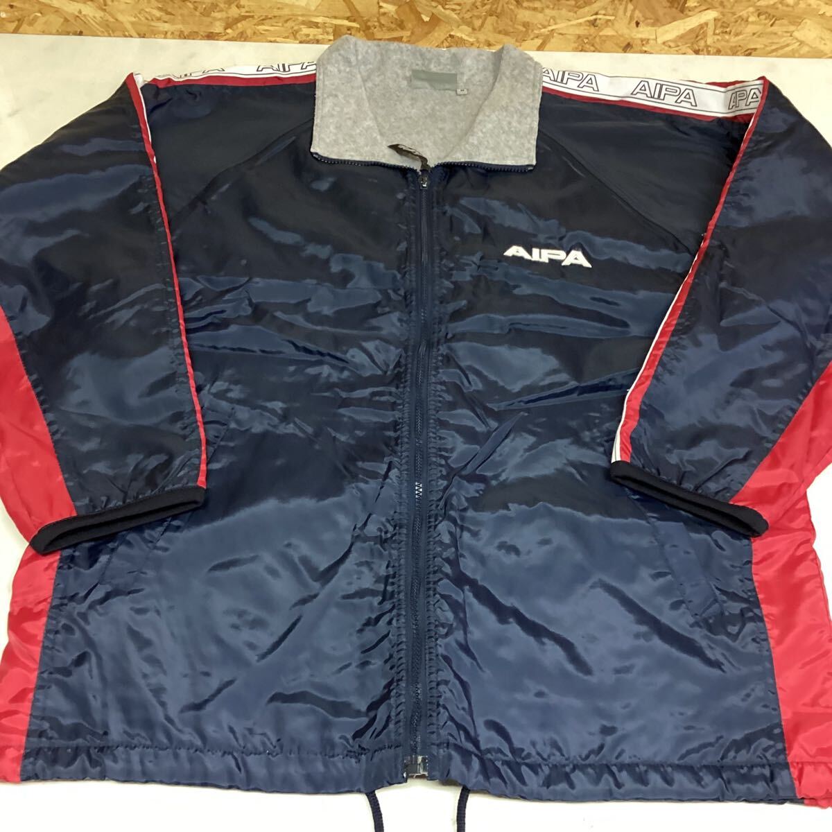 AIPA ネイビー ジャンバー 裏起毛 Mサイズ (さ45拍卖