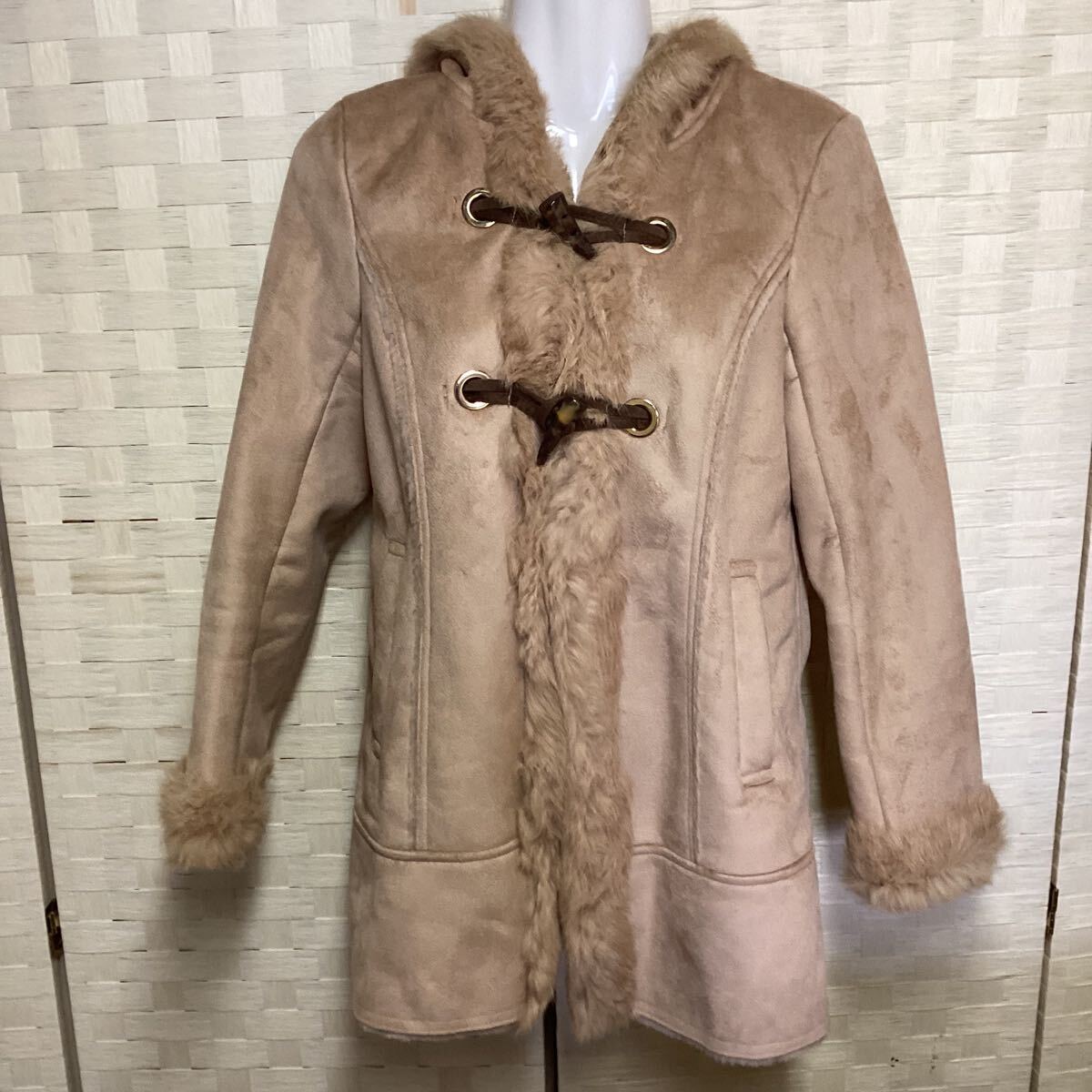 エニュスィス レディース コート ベージュ ファー (し3)拍卖