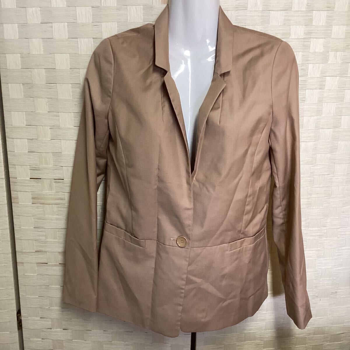 レディース ジャケット ベージュ Sサイズ (し8)拍卖
