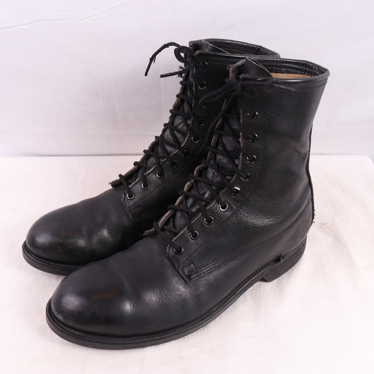 80's USA製 ミリタリーブーツ 10 1/2 R/ ~28.5cm 位 ADDISON SHOE COMPANY スチールトゥ ヴィンテージ アメリカ usarmy usアーミー eb1504拍卖