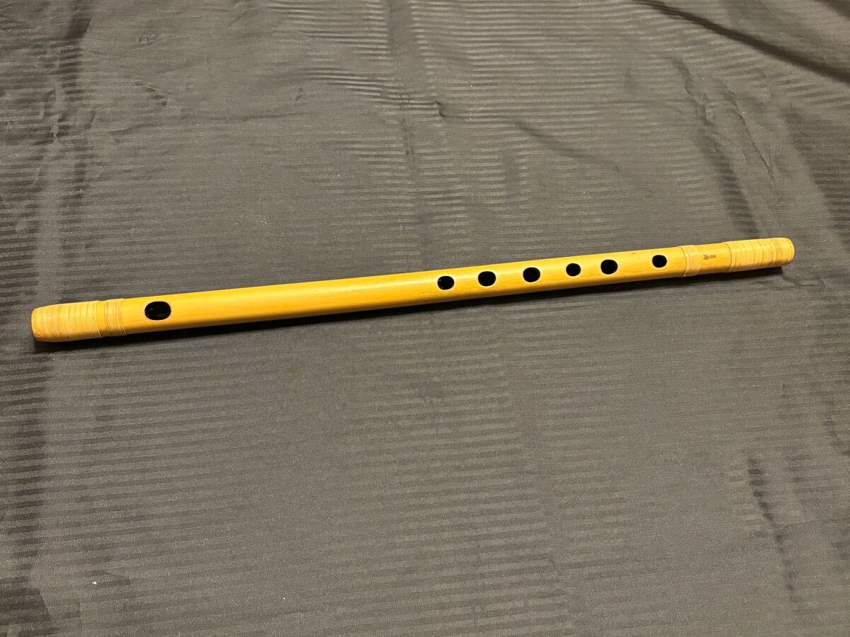 超希少・状態良好●朗童 篠笛 六穴 六本調子 唄用 ドレミ調 天地巻 祭囃子拍卖