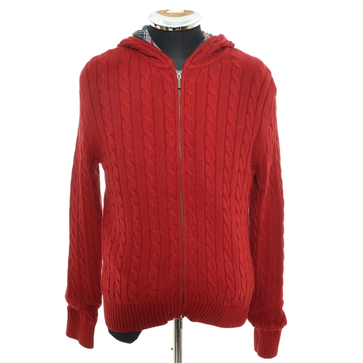 〇501063 L.L.Bean エルエルビーン ◯ニットパーカー セーター サイズXS メンズ レッド拍卖