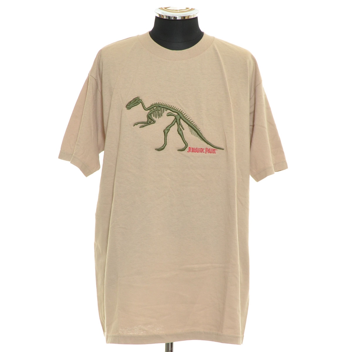 ●526351 未使用品 UNIVERSAL ユニバーサル ●Tシャツ ジュラシックパーク 90s ヴィンテージ サイズL 97年製 刺繍 デッドストック メンズ拍卖