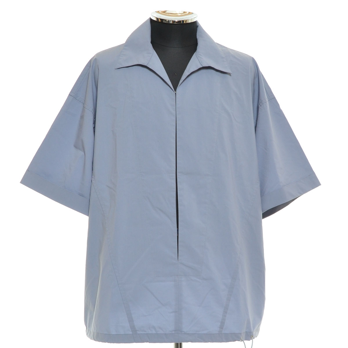 ●529860 PUBLIC TOKYO パブリックトウキョウ ●半袖 シャツ 22SS フォールスキッパーシャツ 152302030 サイズ1 メンズ 日本製 ブルー拍卖