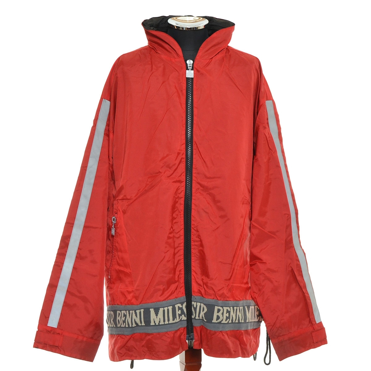 〇513599 SIR BENNI MILES ○ナイロンジャケット リバーシブル ヴィンテージ サイズ2XL メンズ ブラック レッド拍卖