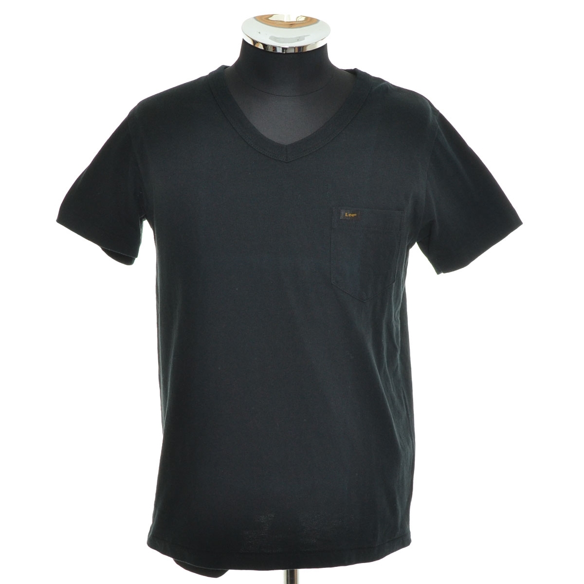 〇531775 Lee リー ○半袖 Tシャツ Vネック L0L-1011 サイズS メンズ ブラック拍卖
